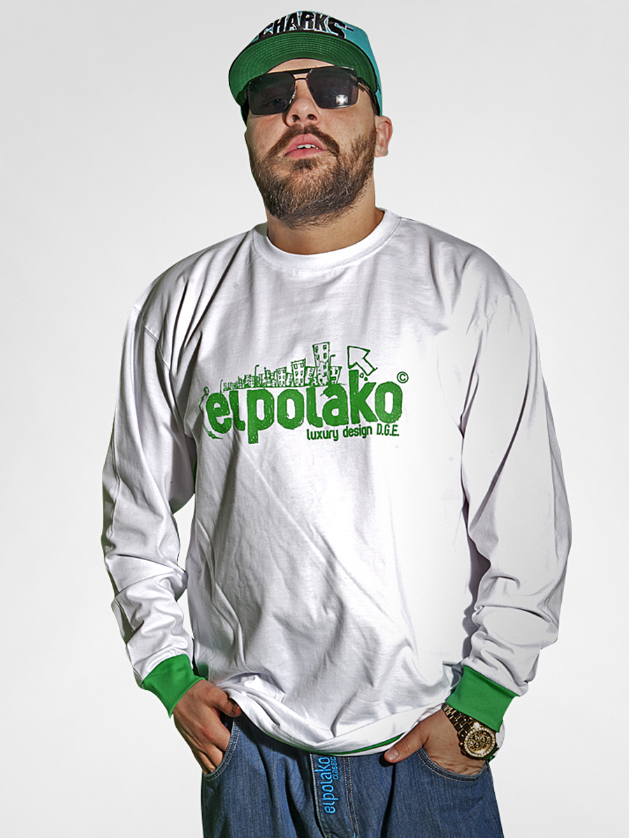 Longsleeve El Polako Miasto (biały)