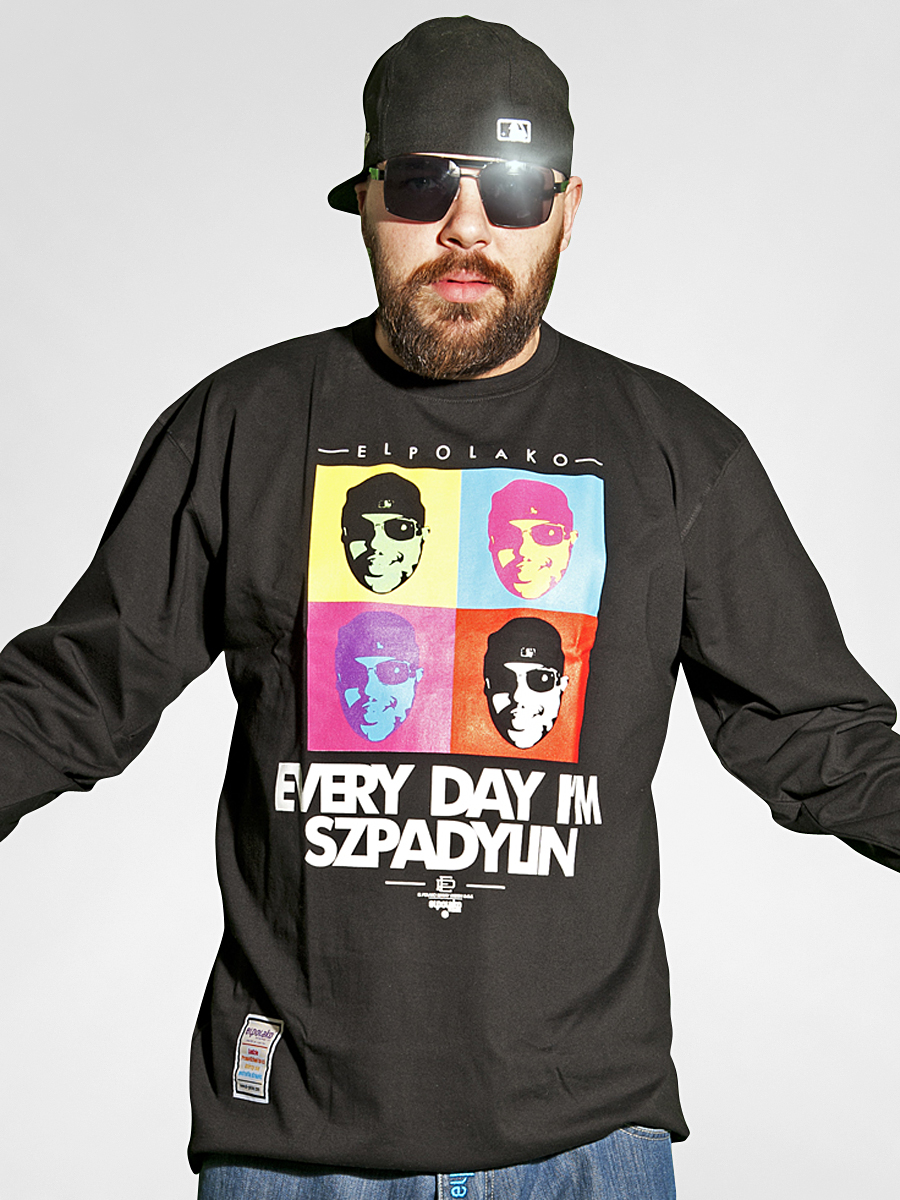 Longsleeve El Polako Everyday I'm Szpadylin (czarny)