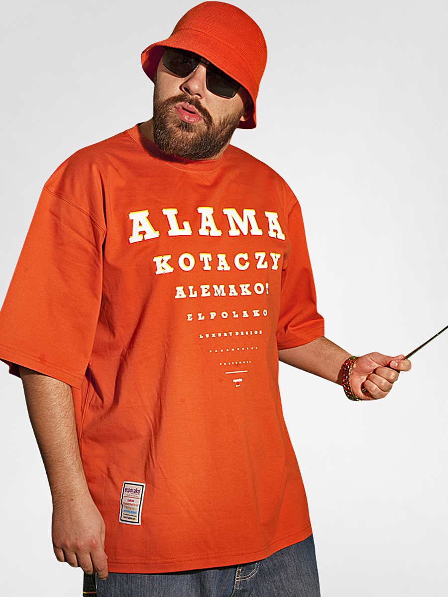 T-Shirt El Polako Ala Ma Kota (cegła)