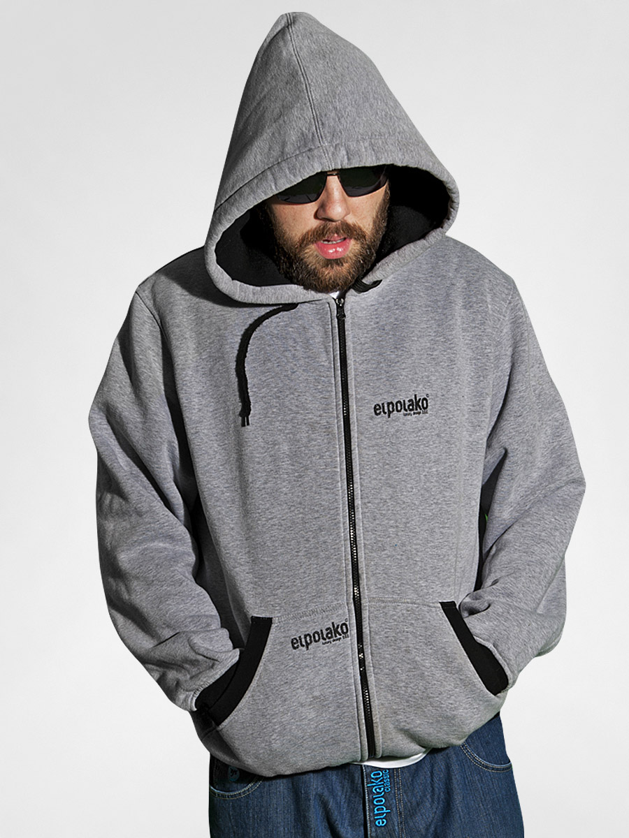 Bluza z kapturem El Polako Goryl ZHD (szara)