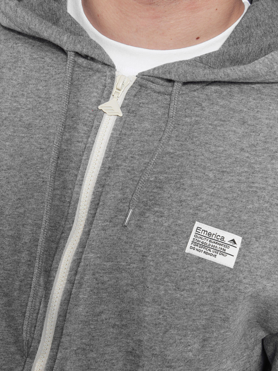Bluza z kapturem Emerica Standard Issue ZHD (grey/heather)
