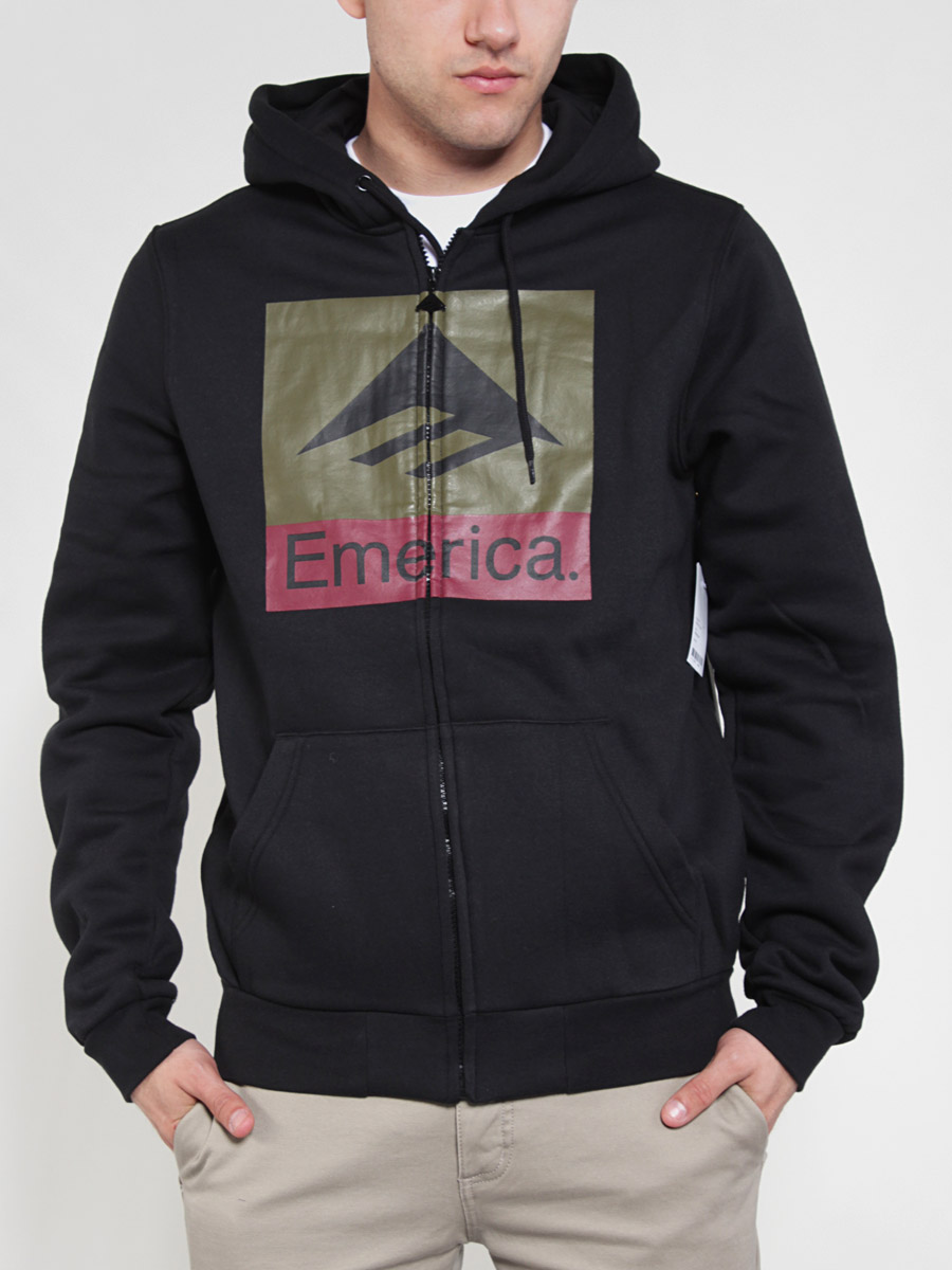 Bluza z kapturem Emerica Combo ZHD (black/black)