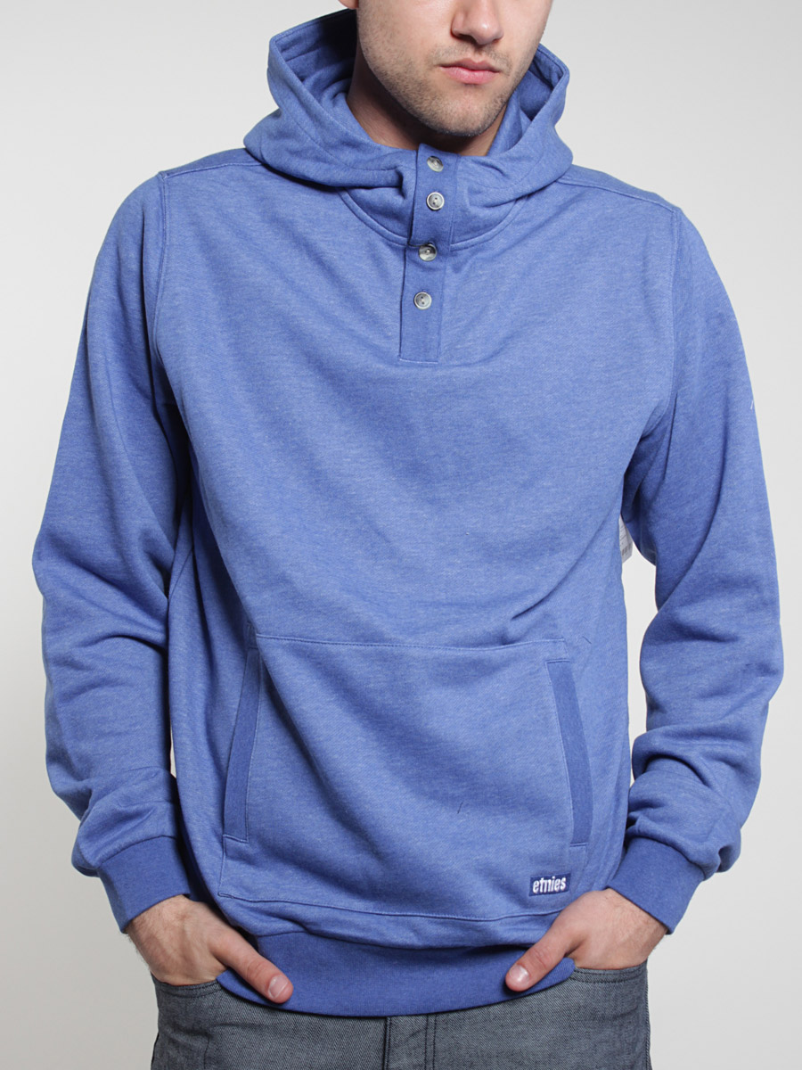 Bluza z kapturem Etnies Two Teff PO (blue/heather)
