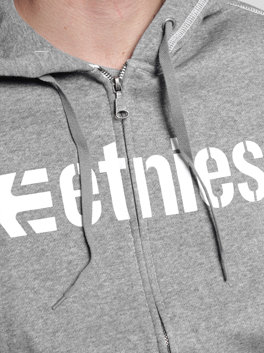 Bluza z kapturem Etnies Corporate Zip (grey/heather)