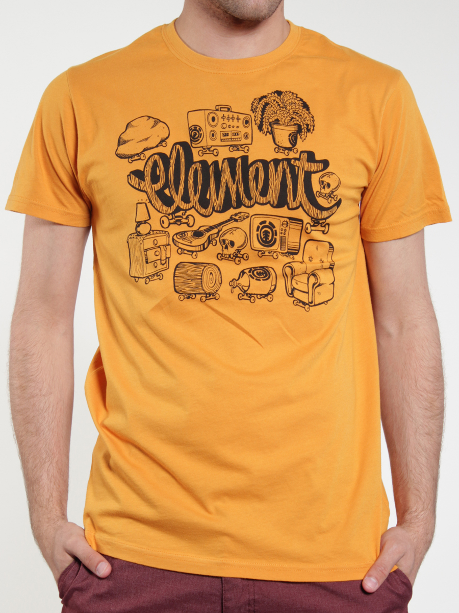 T-Shirt Element Eat, Sleep, Dream (mandarine)