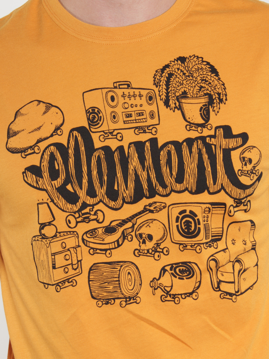 T-Shirt Element Eat, Sleep, Dream (mandarine)