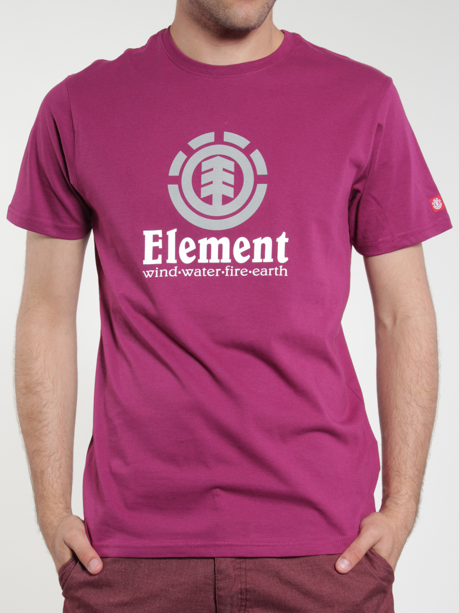 T-Shirt Element Vertical (prune)