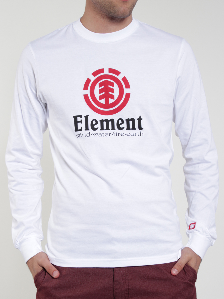 Longsleeve Element Vertical (white)