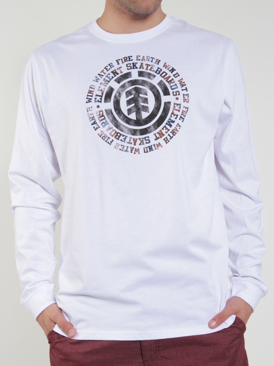Longsleeve Element Dispersion (white)