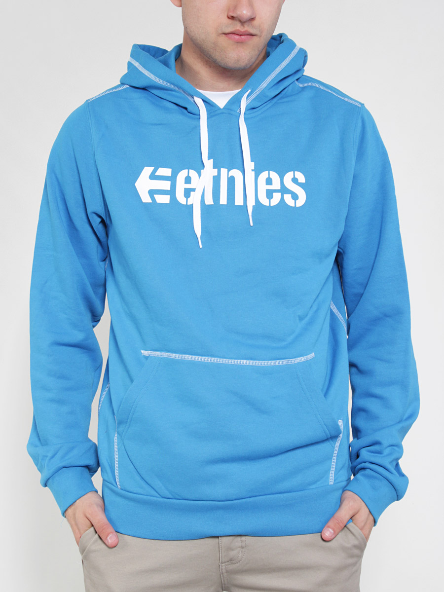 Bluza z kapturem Etnies Corporate PO (cyan)
