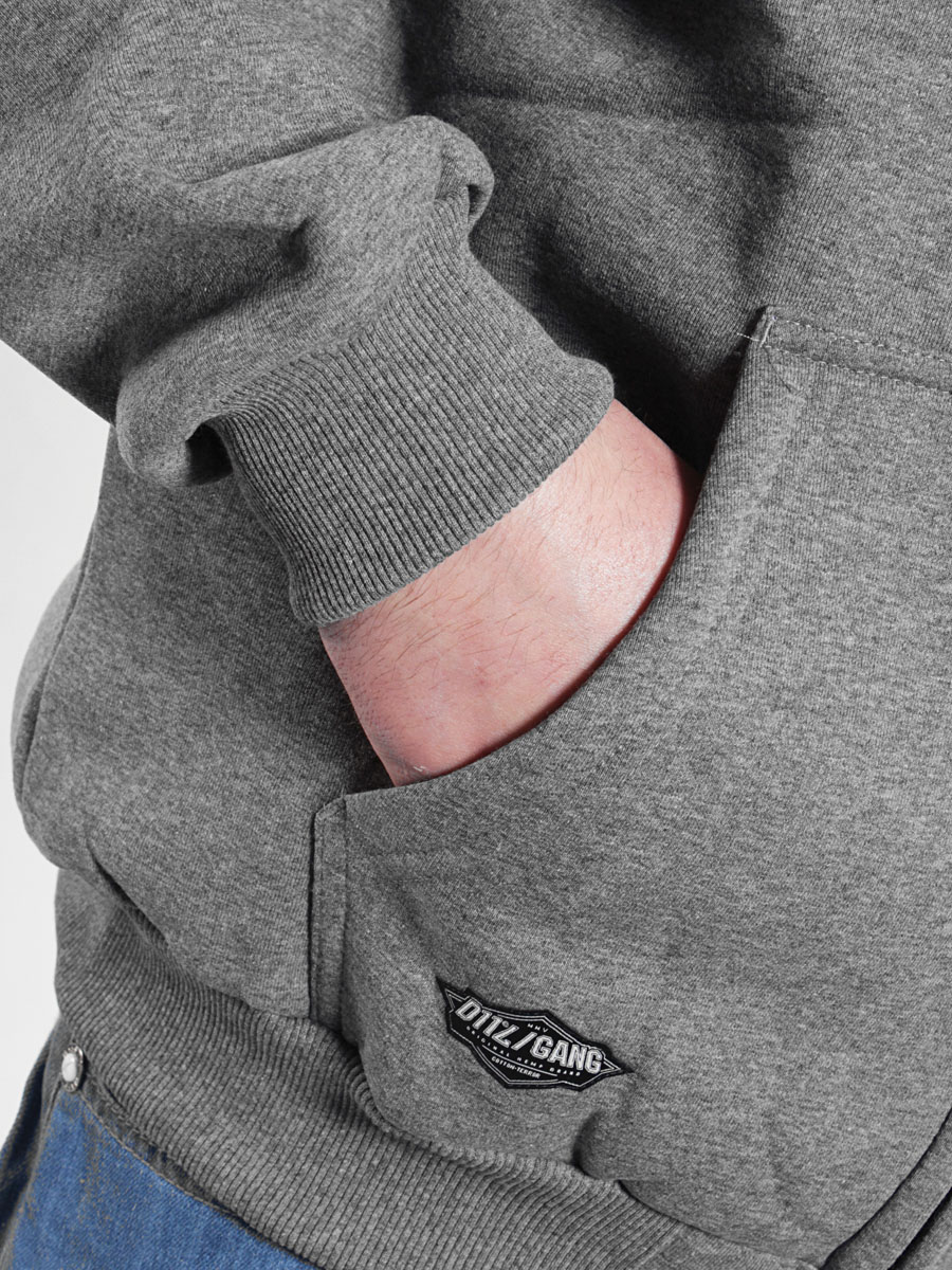 Bluza z kapturem Diil Gang Laur ZH (szary melanż)