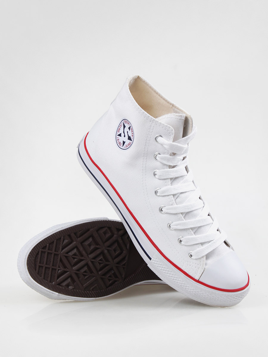 Trampki Smith's Wysokie (white)