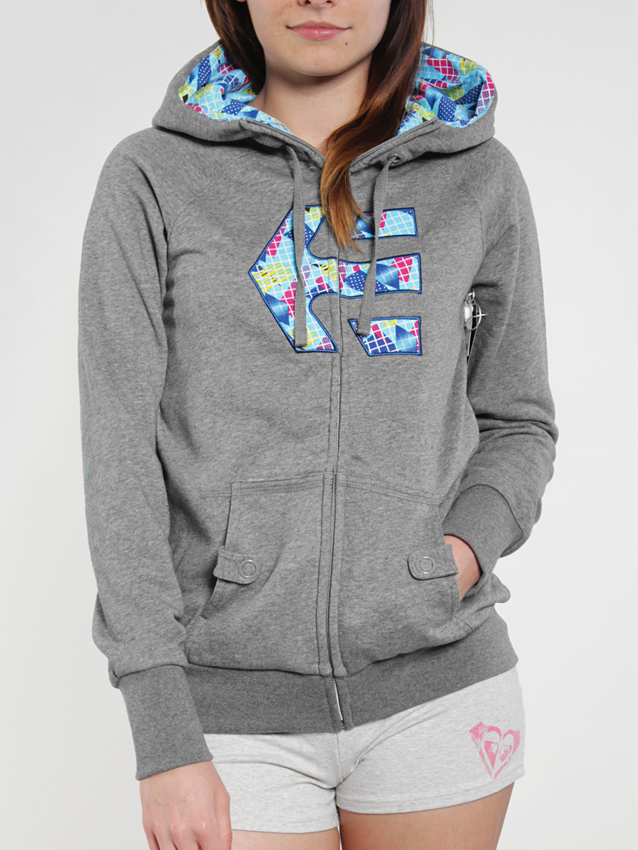 Bluza z kapturem Etnies Icon Fill Zip Wmn (grey/heather)