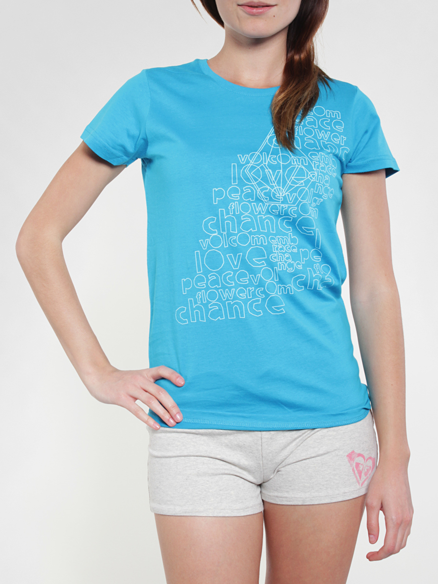 T-shirt Volcom Texte Me Baby Wmn (blu)