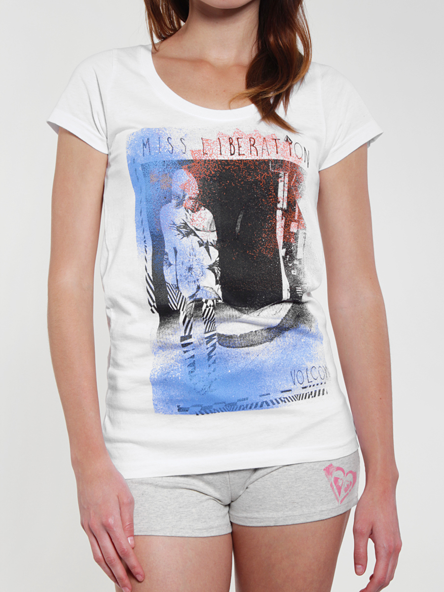 T-shirt Volcom Miss Lib Wmn (wht)