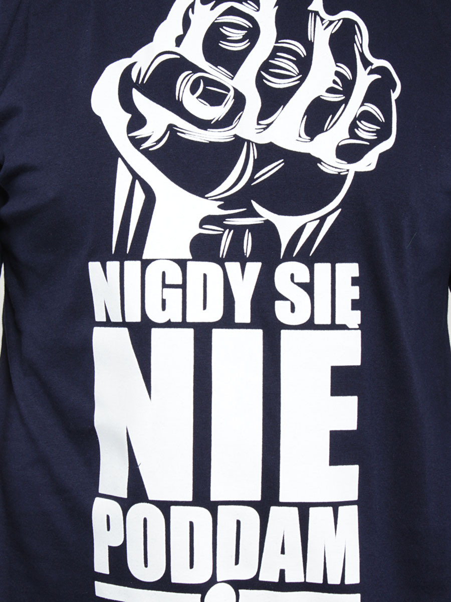 T-Shirt Diamante Nigdy Się Nie Poddam (granatowy)