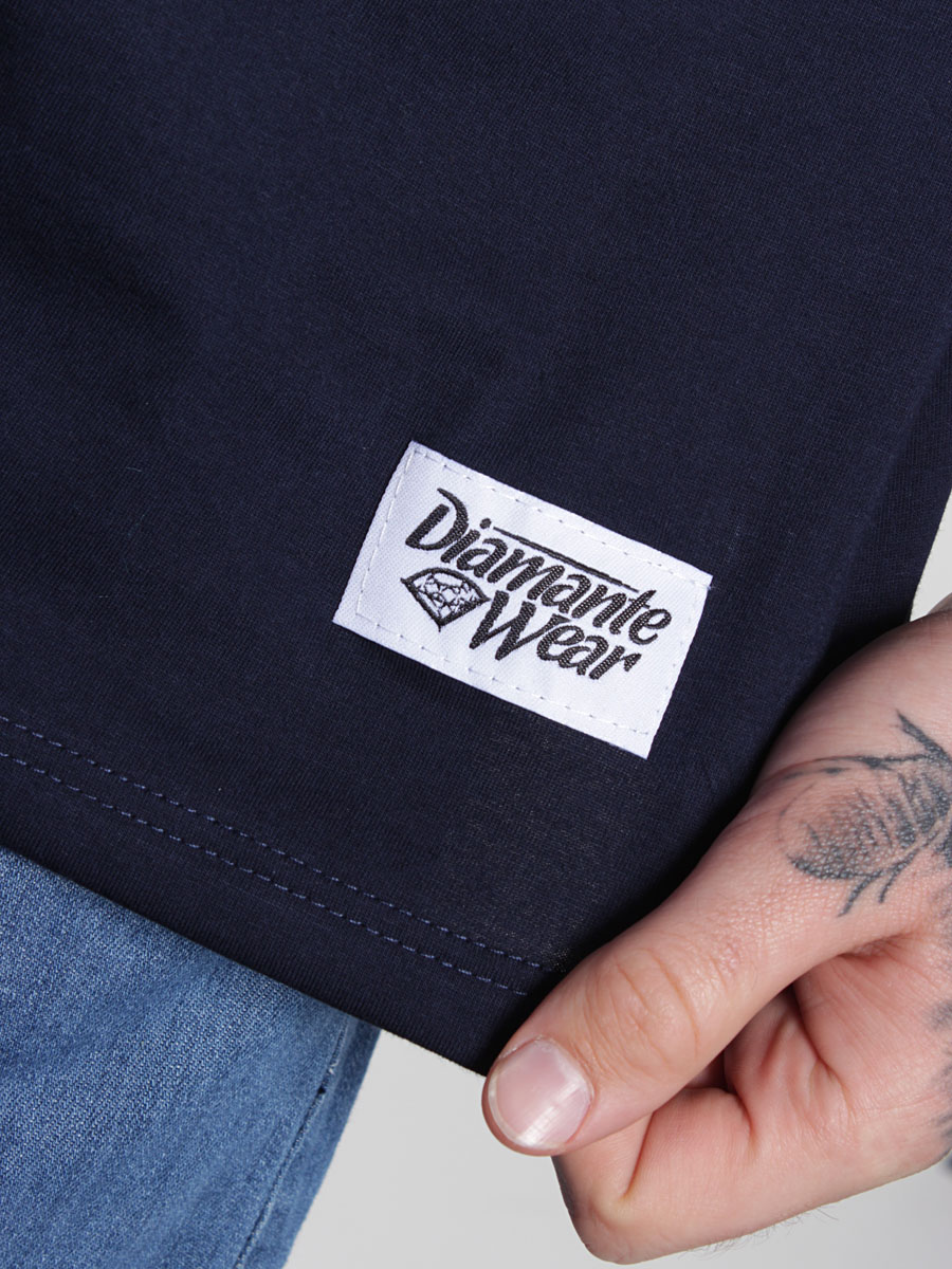 T-Shirt Diamante Nigdy Się Nie Poddam (granatowy)
