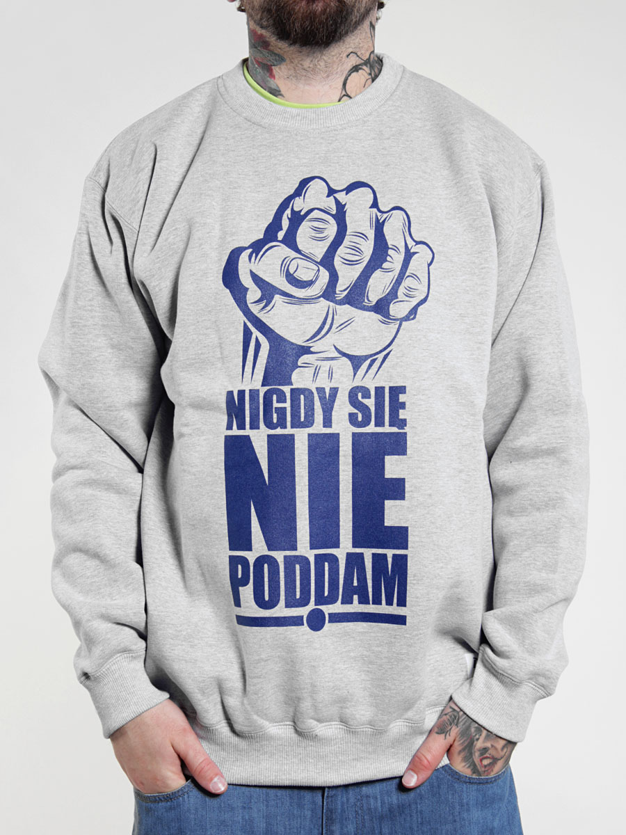 Bluza Diamante Diamante Nigdy Się Nie Poddam (szara)