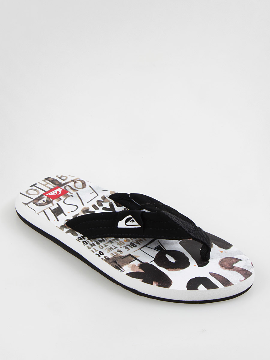 Japonki Quiksilver KMMSL193 (black/white/purple)