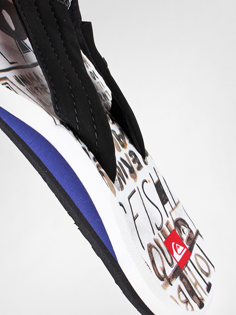 Japonki Quiksilver KMMSL193 (black/white/purple)