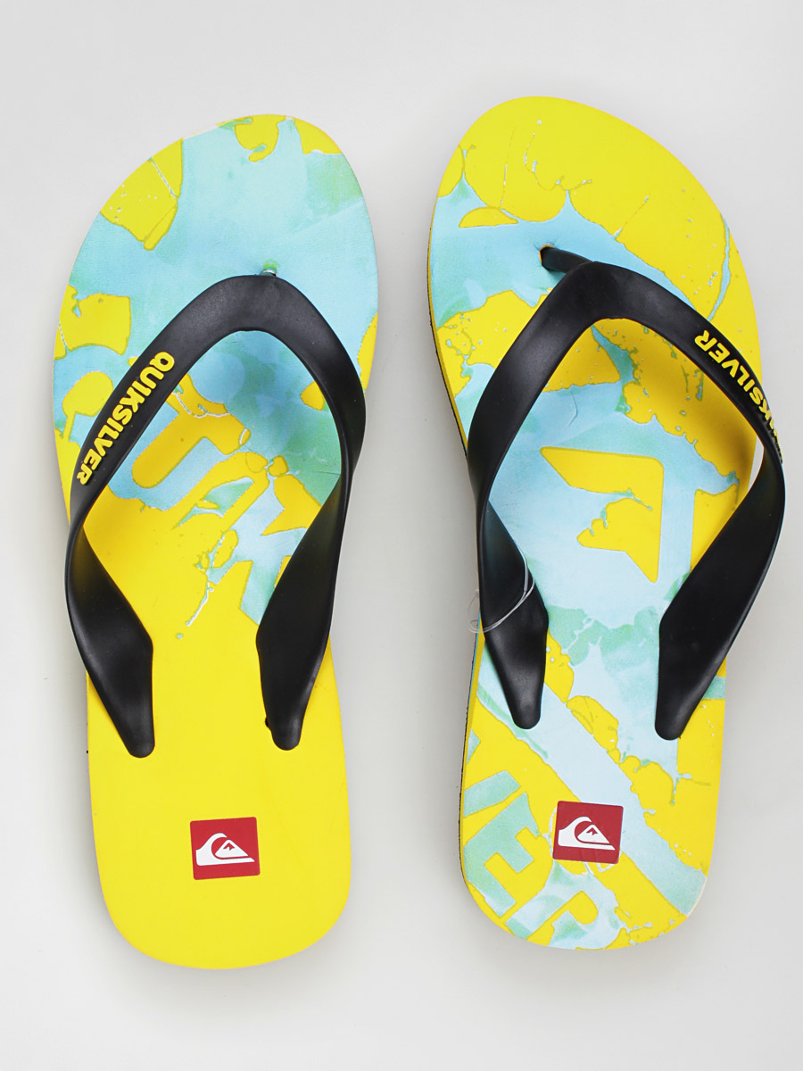 Japonki Quiksilver KMMSL233 (yellow/blk/blue)