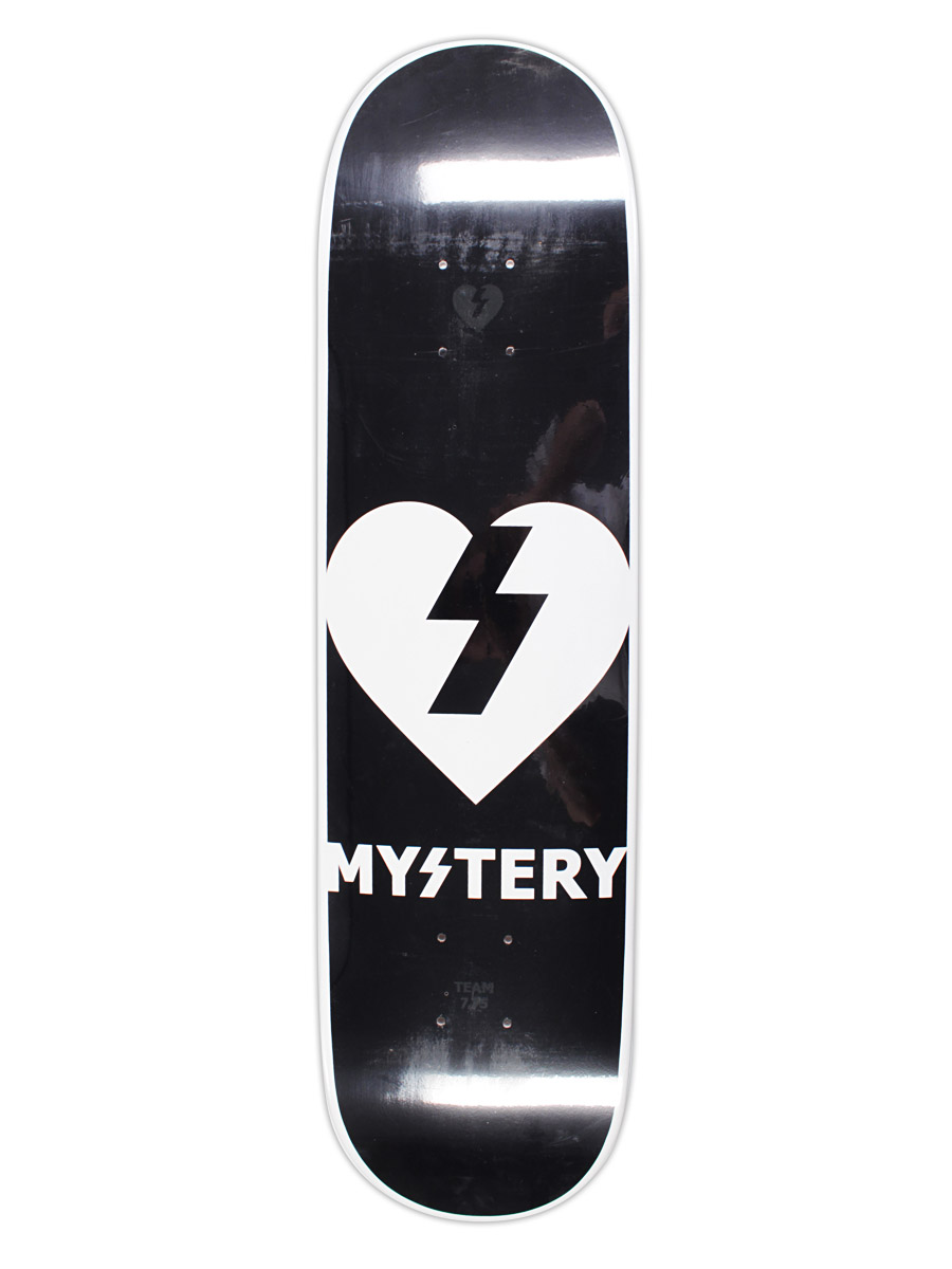 Deck Mystery Heart 7.75'' (black/white)