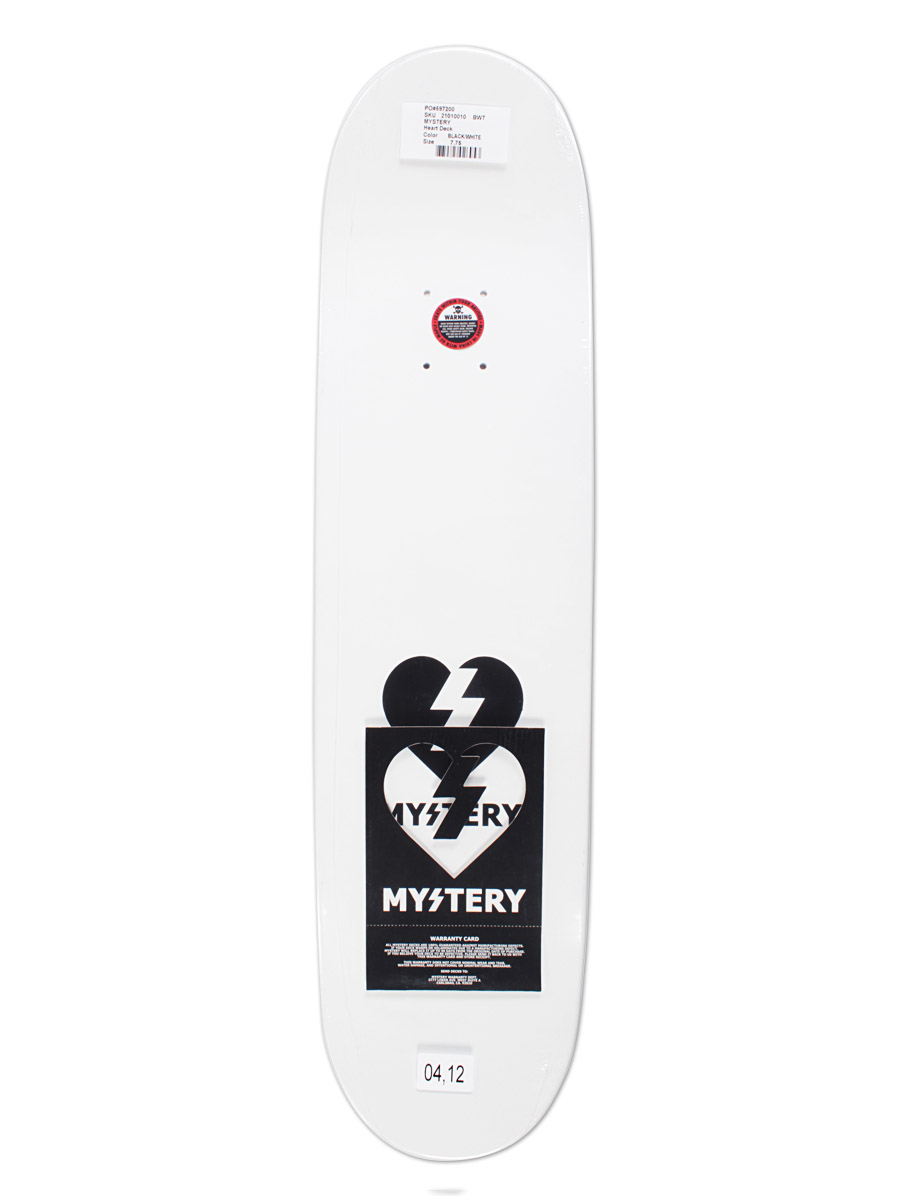 Deck Mystery Heart 7.75'' (black/white)