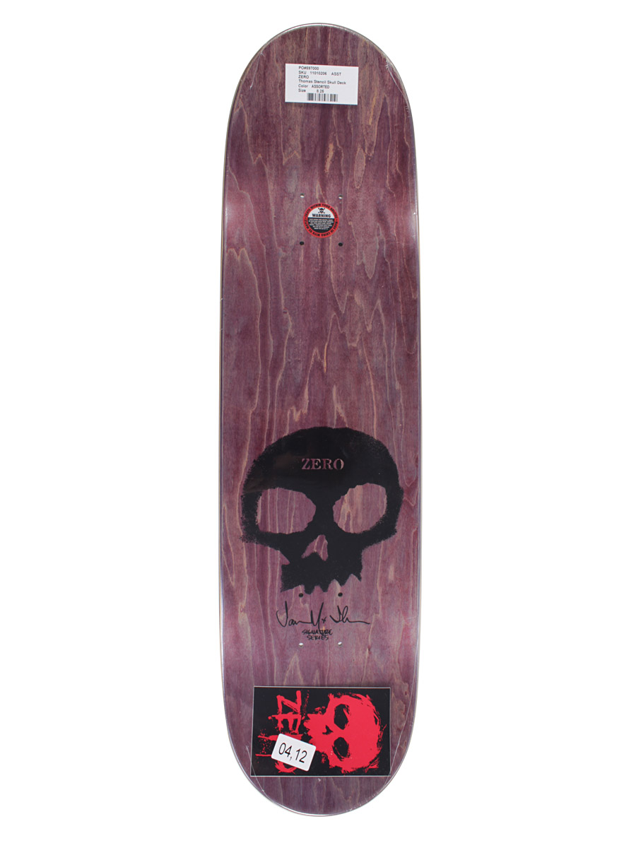 Deck Zero Thomas StncSkl 8.25'' (assorted)