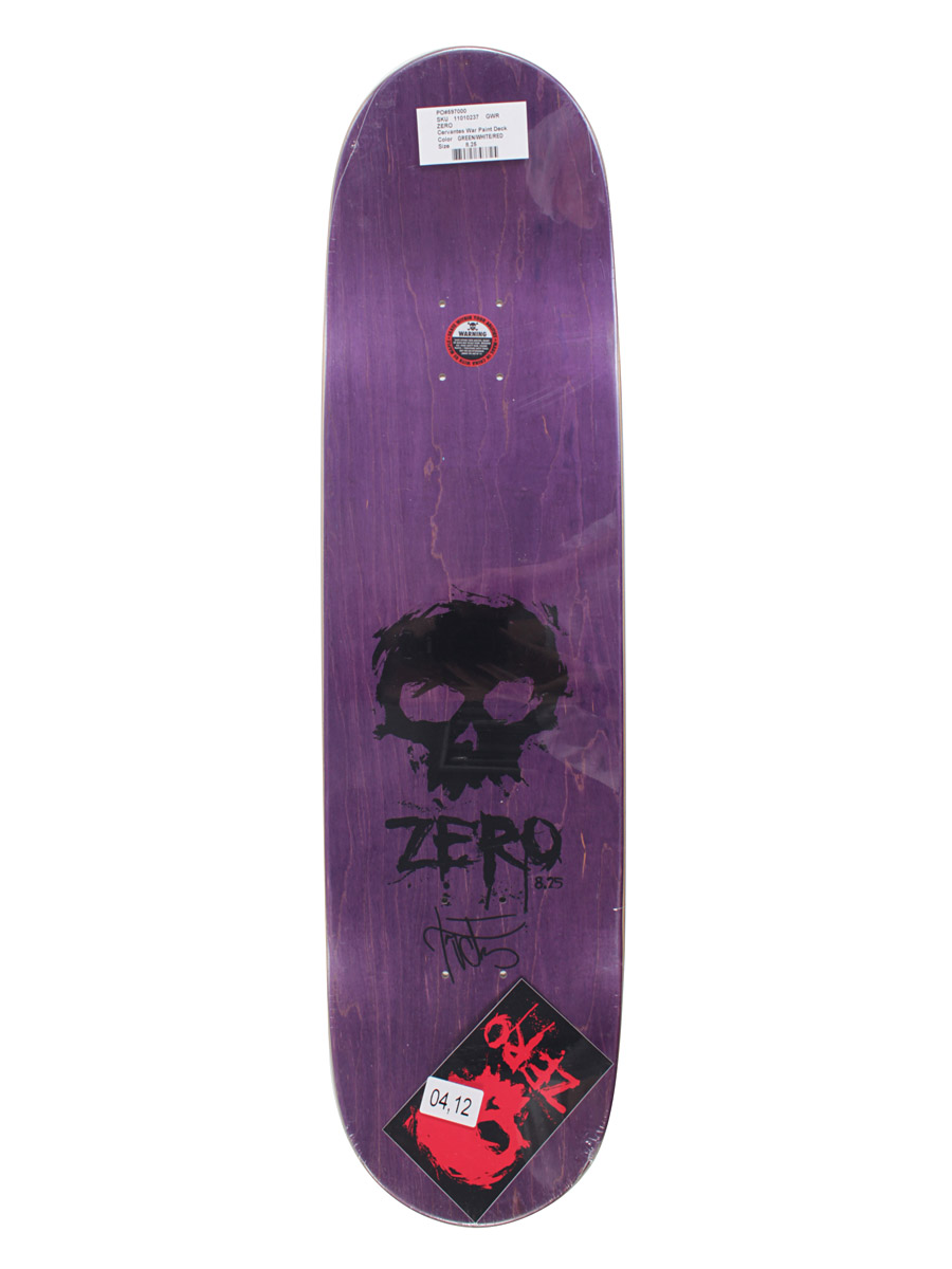 Deck Zero Cervantes War Paint 8.25'' (green/white/red)