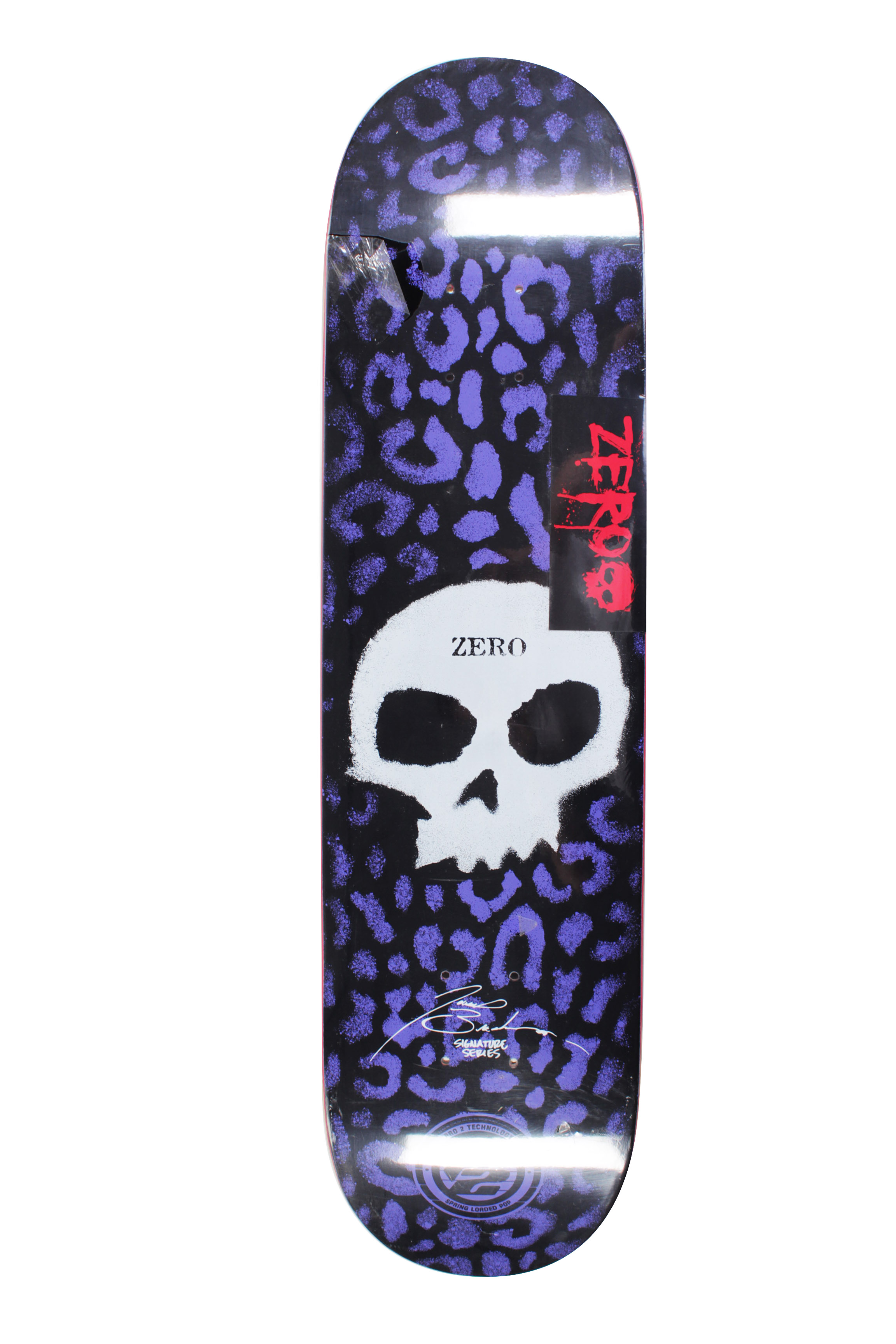 Deck Zero Brockman Stncil Skull P2 7.75'' (purple/black)