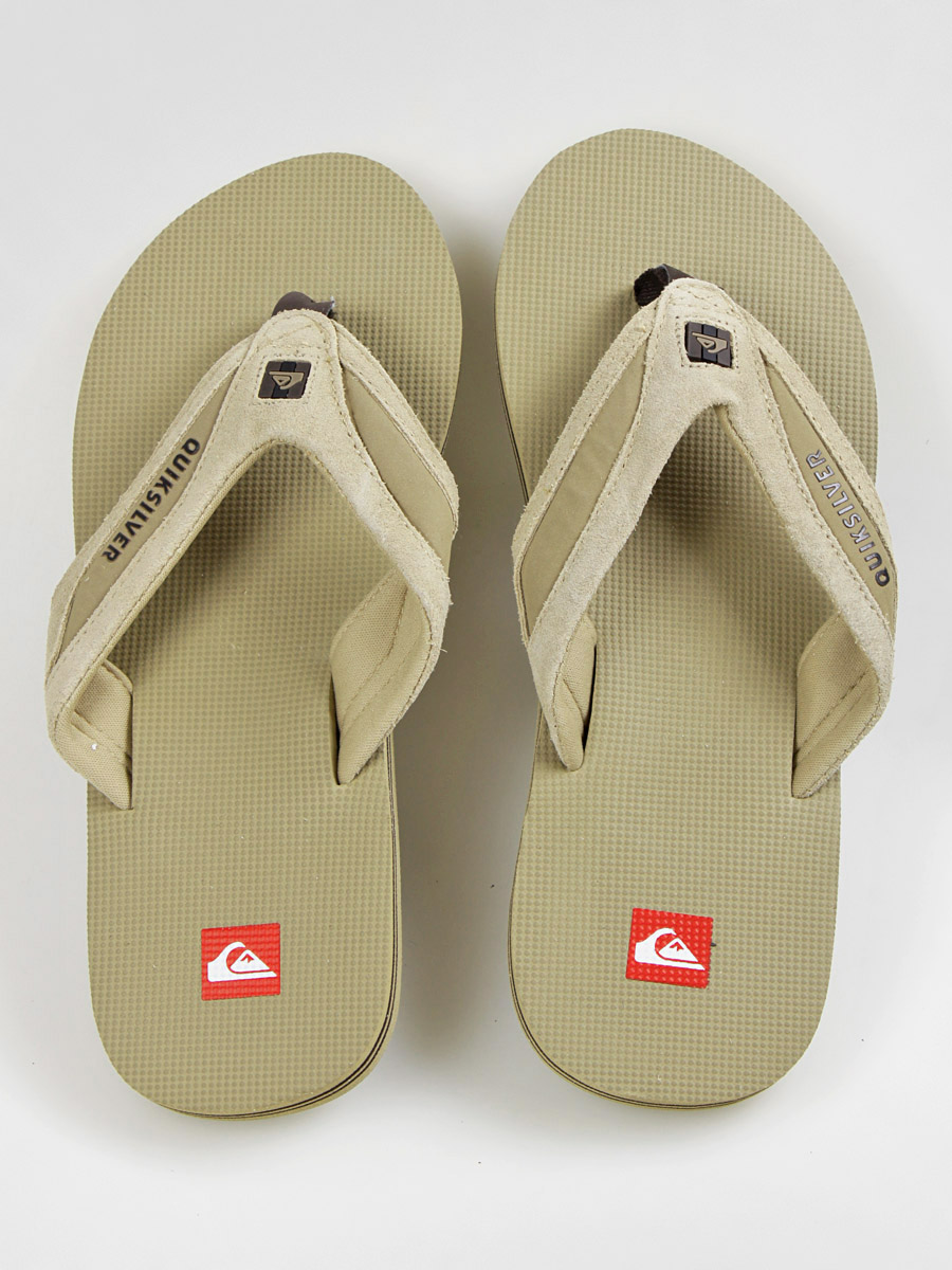 Japonki Quiksilver KMMSL403 Swell (tan/brown/tan) 
