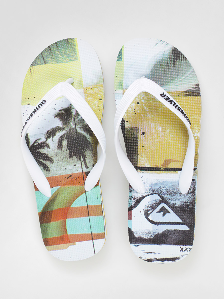Japonki Quiksilver KMMSL363 Molokai Screenline (wht/wht/yellow)