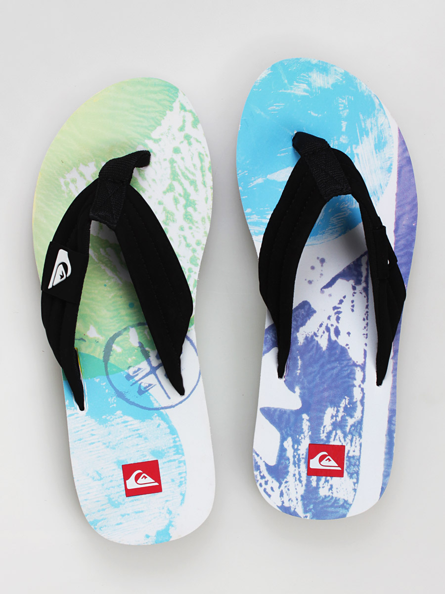Japonki Quiksilver KMMSL183 (wht/blu/green)