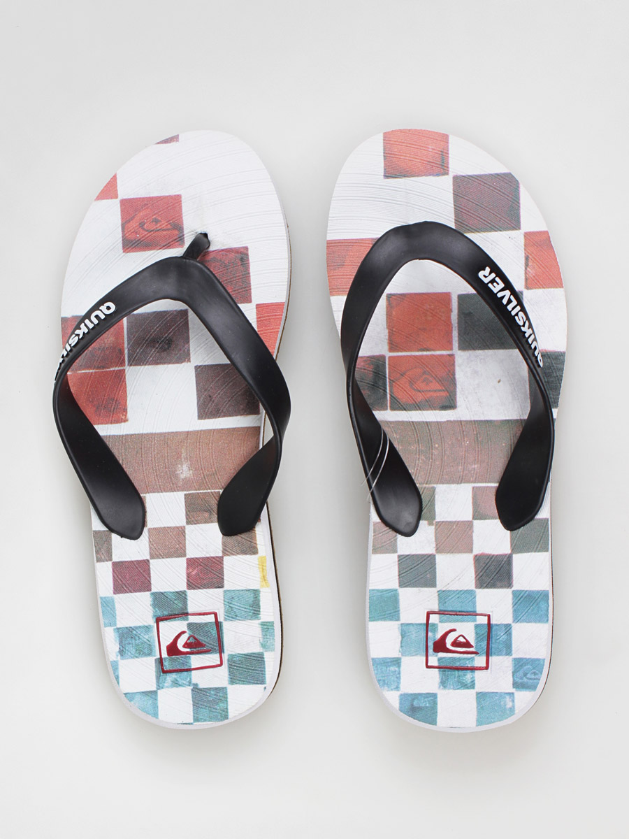 Japonki Quiksilver KMMSL203  (white/blk/multi)