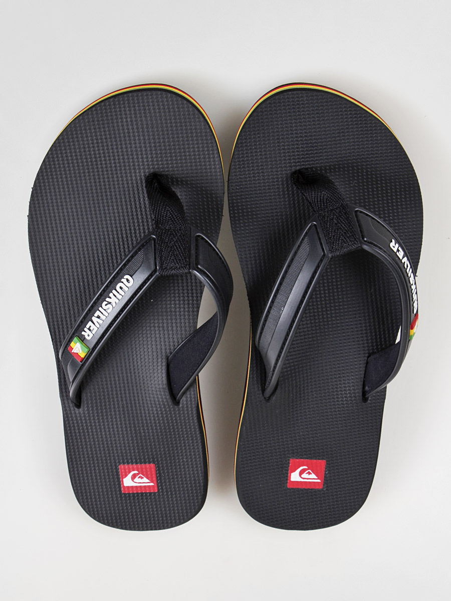 Japonki Quiksilver KMMSL213 (blk/blk/rasta)