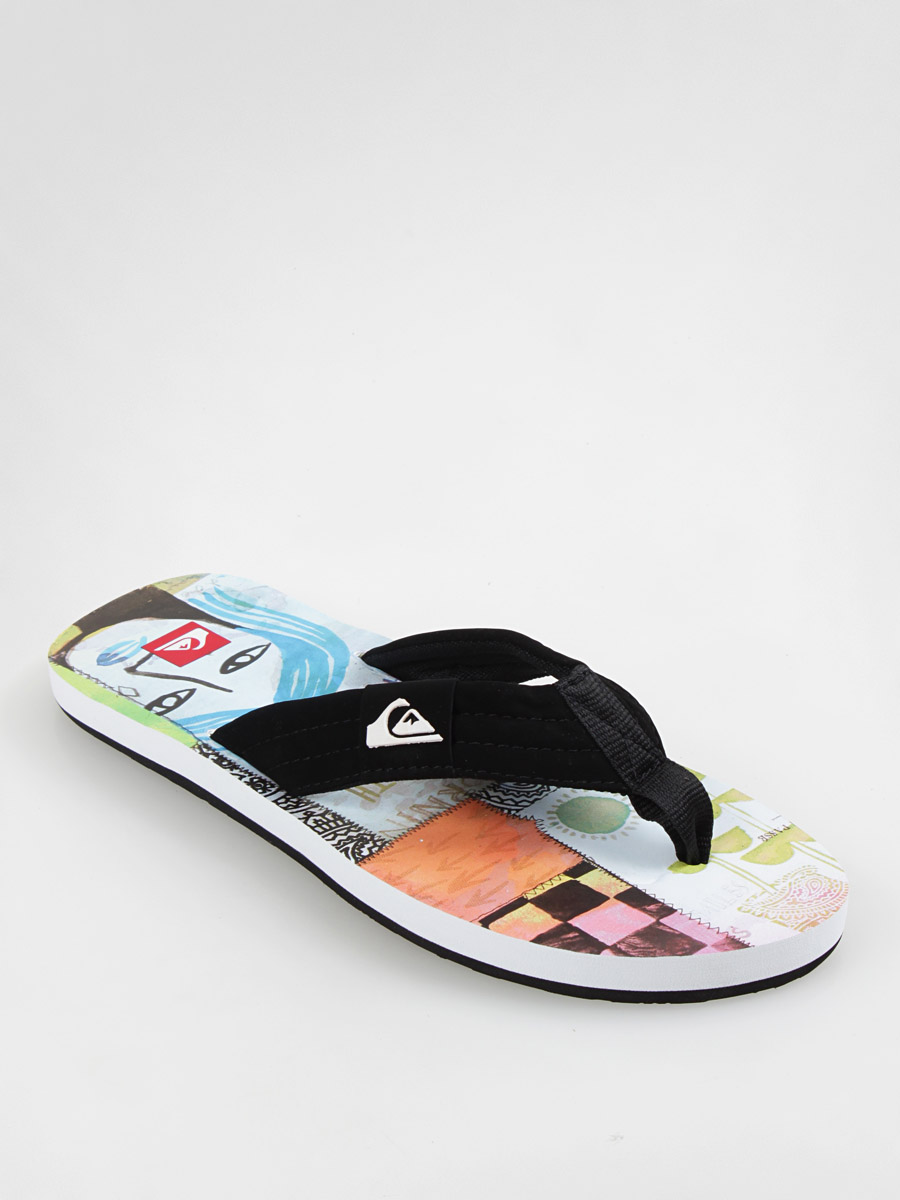 Japonki Quiksilver KMMSL183 (blk/offwht/grn)