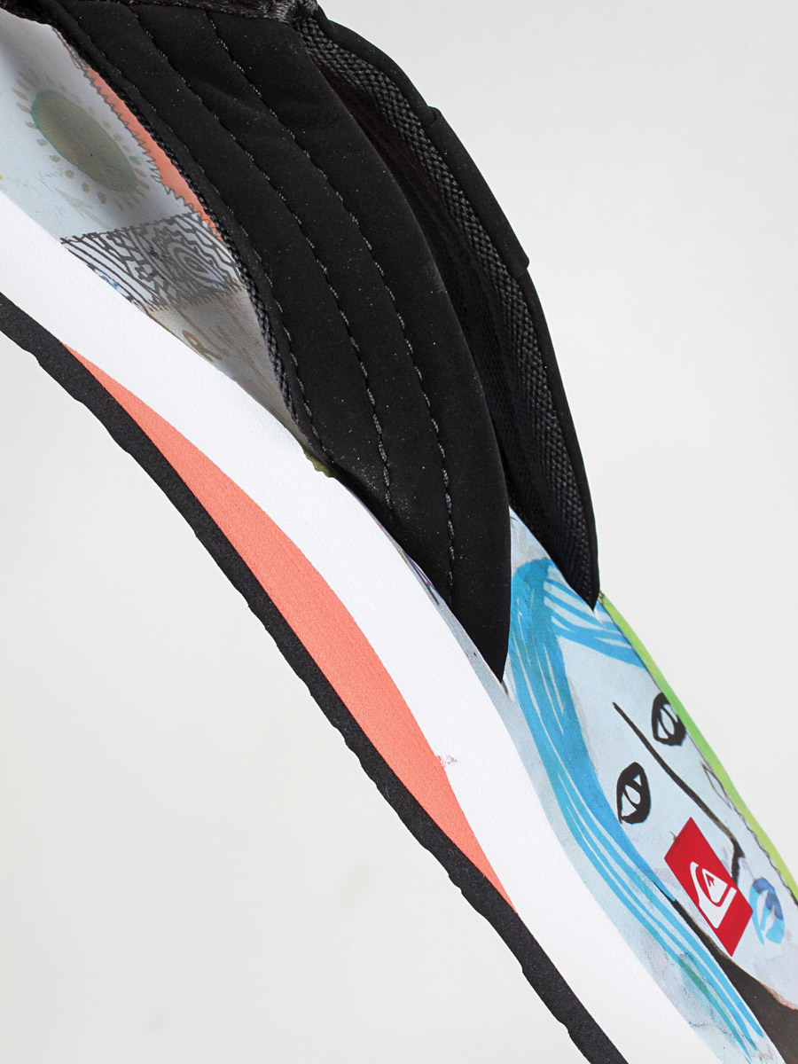 Japonki Quiksilver KMMSL183 (blk/offwht/grn)
