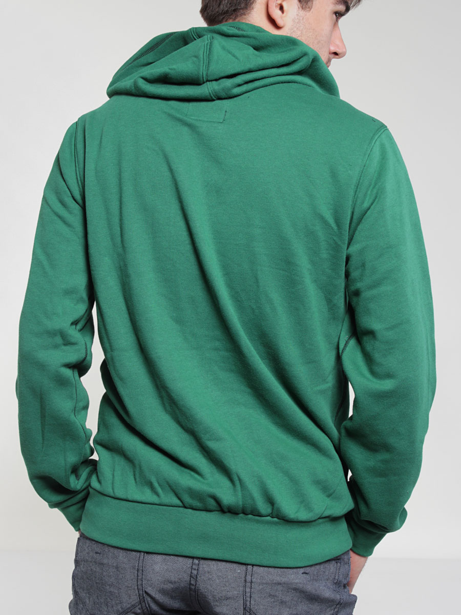 Bluza z kapturem Etnies Corporate Zip (green/black)