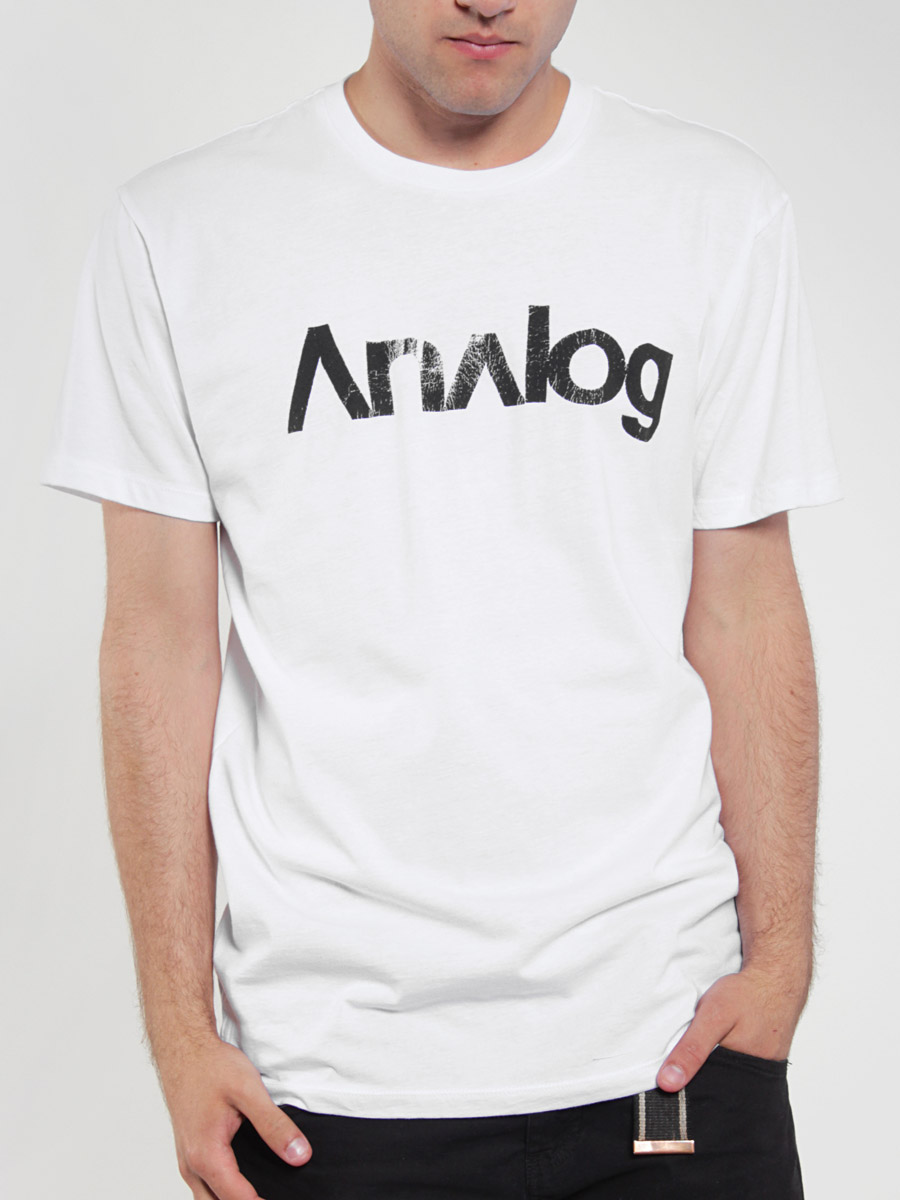 T-shirt Analog Robbed Logo (white)