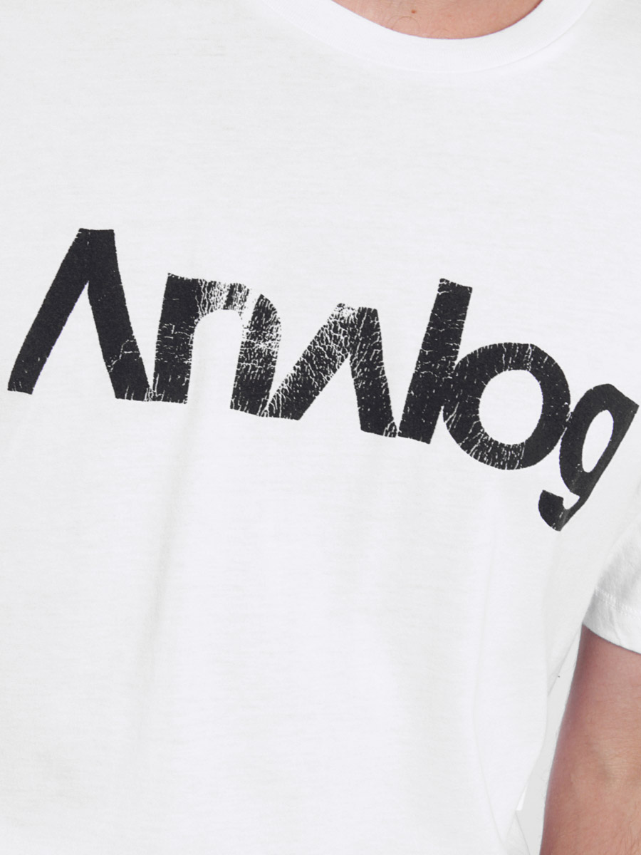 T-shirt Analog Robbed Logo (white)