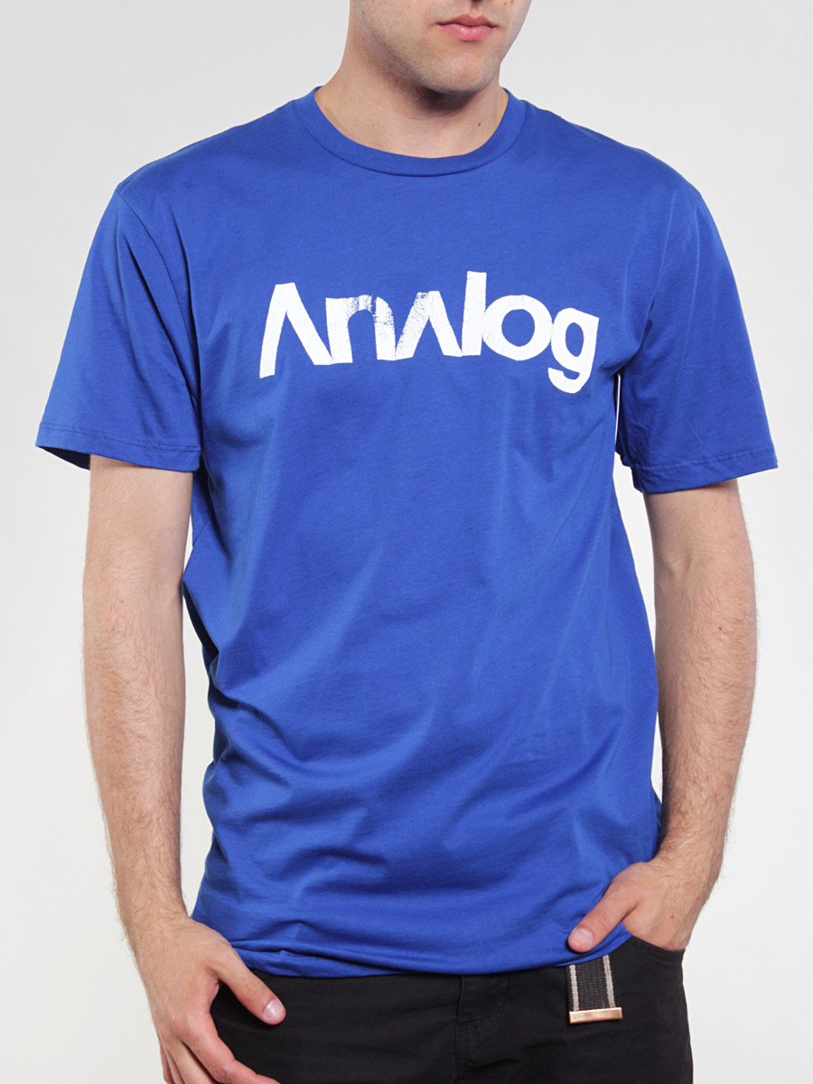 T-shirt Analog Robbed Logo (cobalt) 