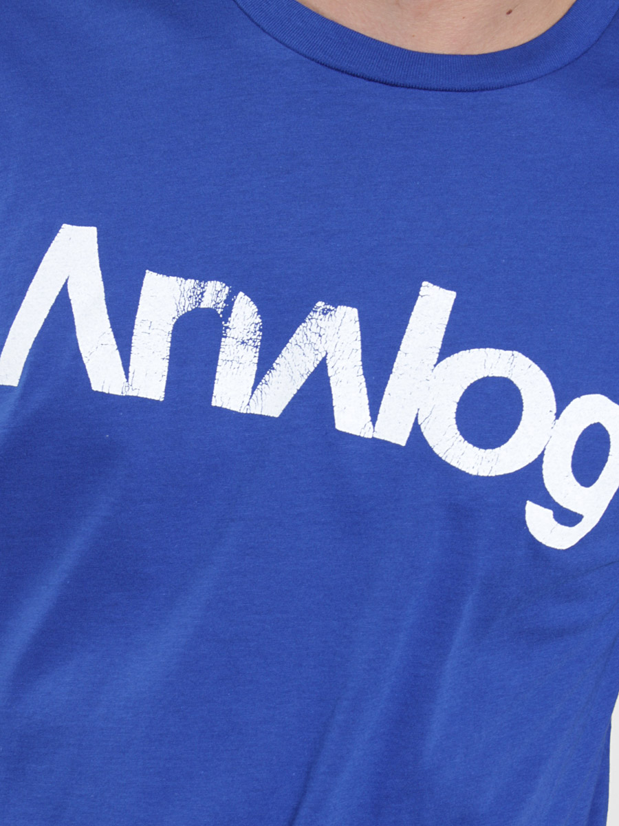 T-shirt Analog Robbed Logo (cobalt) 