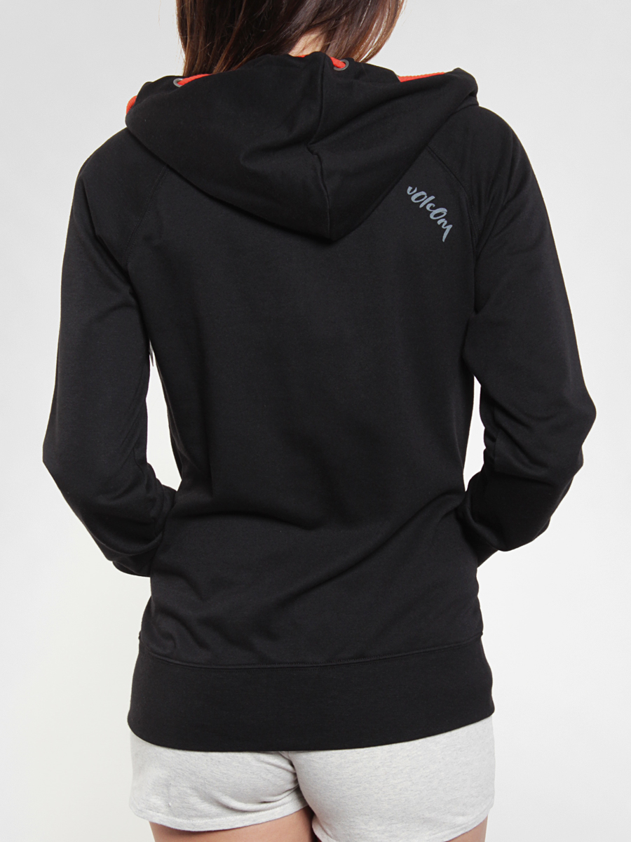 Bluza z kapturem Volcom Back In The Line (blk)