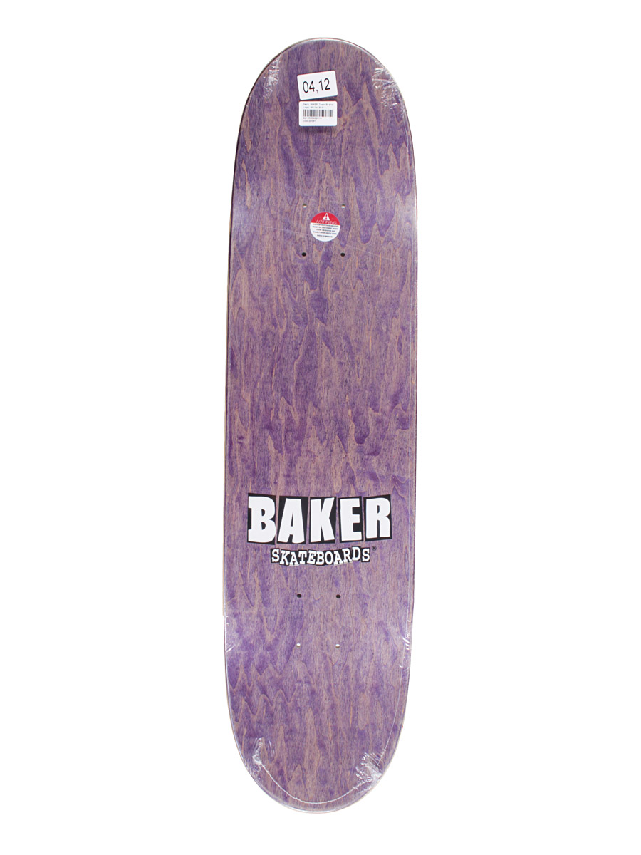 Deck Baker Team Brand Logo White 8.0''