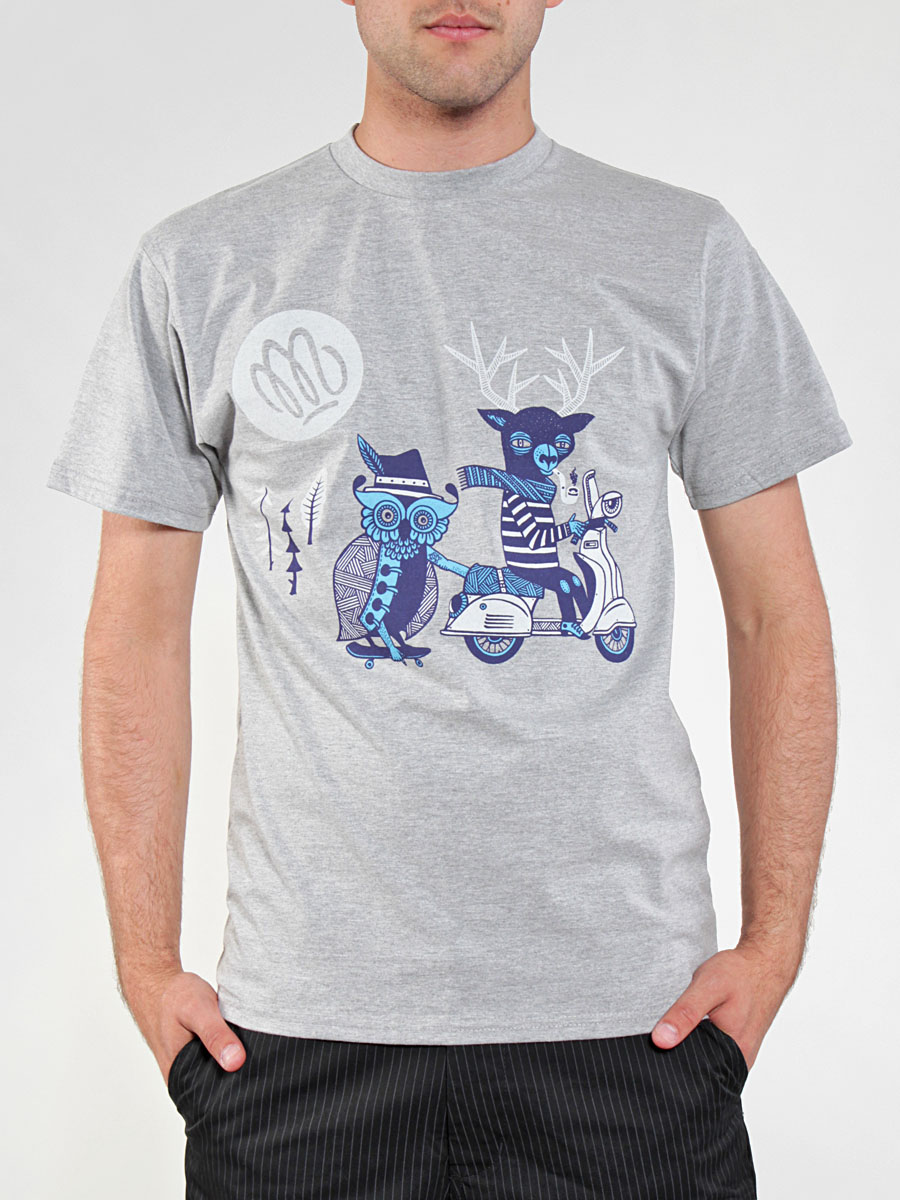 T-shirt Malita Scooter (heather grey)