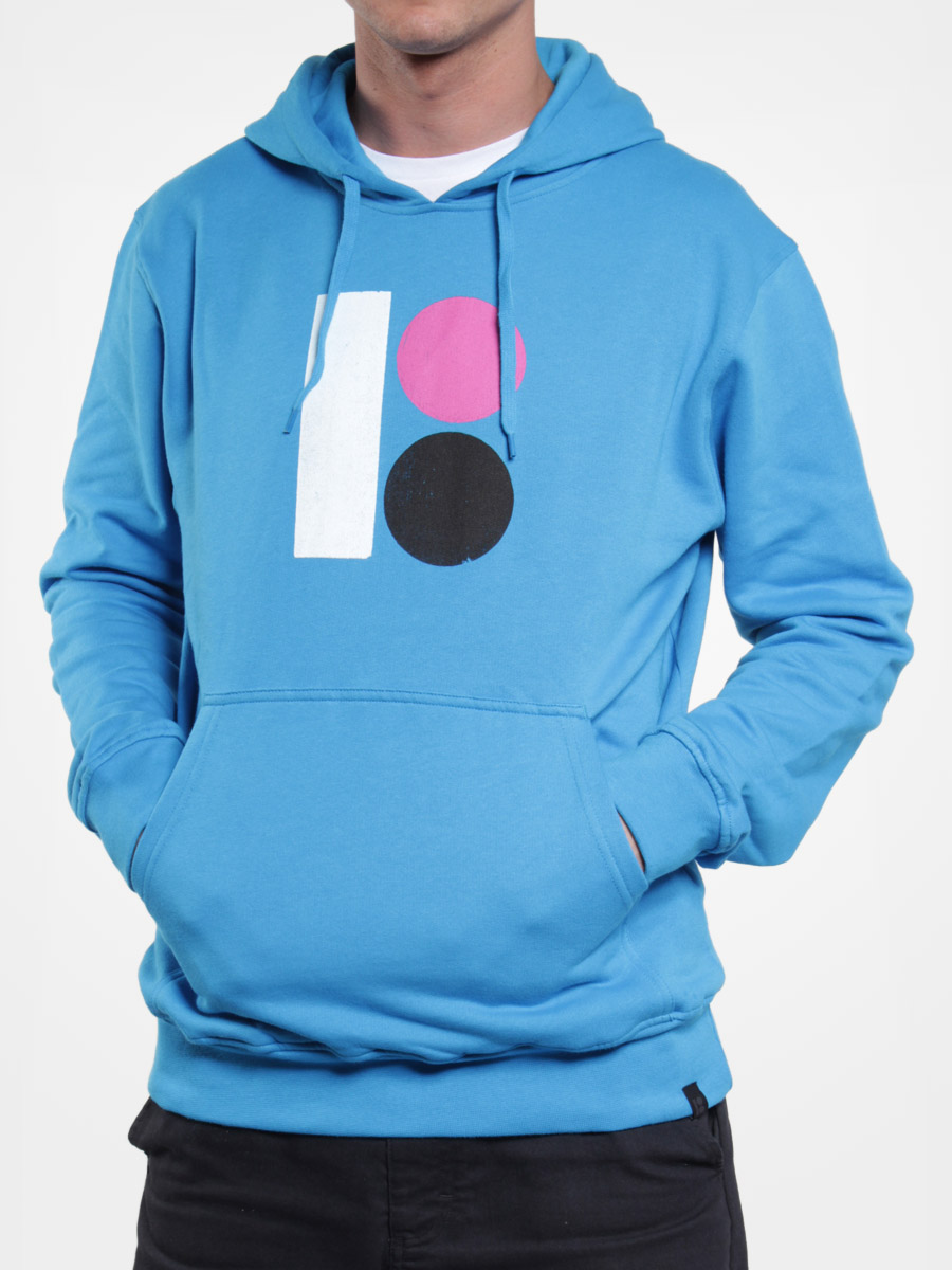 Bluza z kapturem Plan B Original HO (aztec blue)