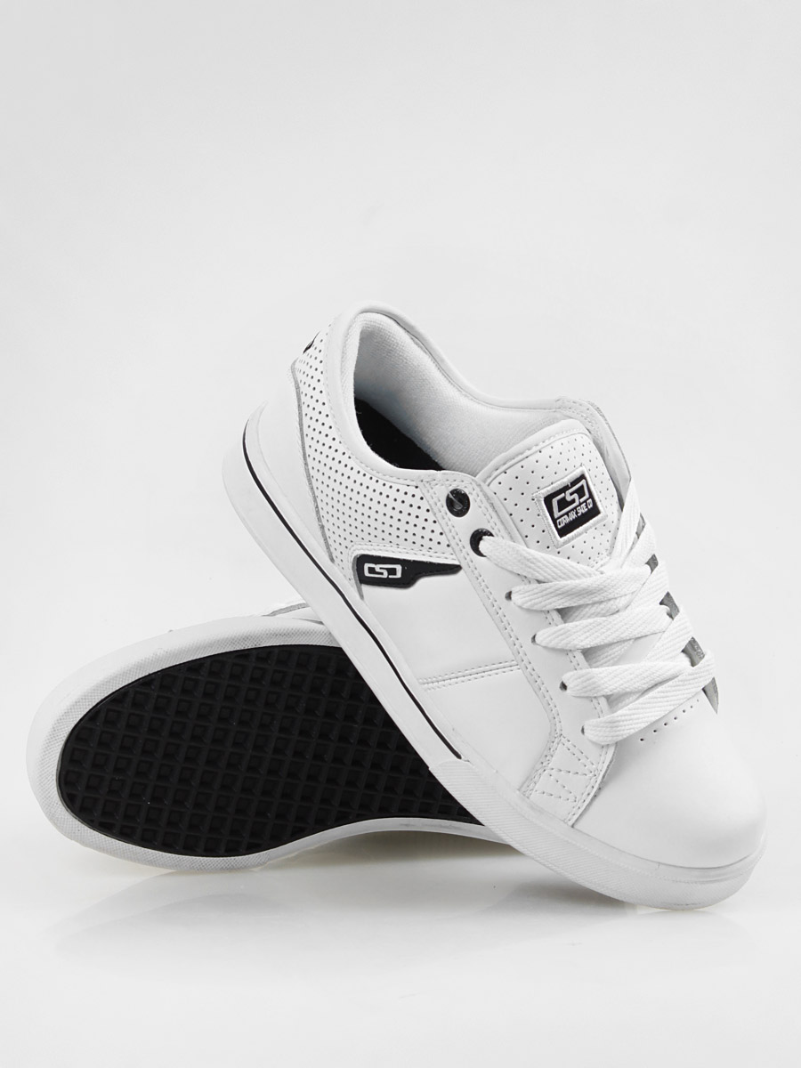 Buty Cormax Varp (white/black leather/pu)