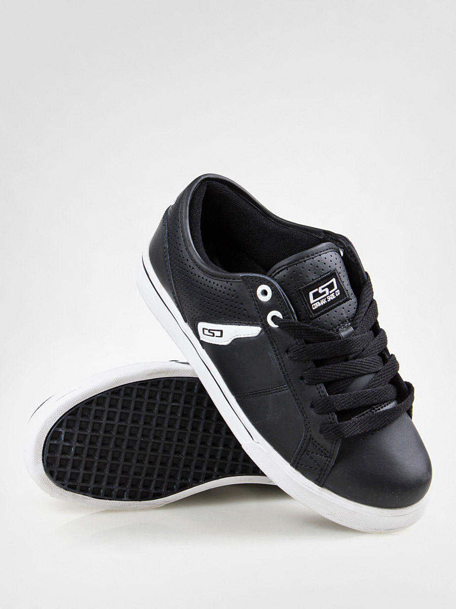 Buty Cormax Varp (black/white/leather/pu)