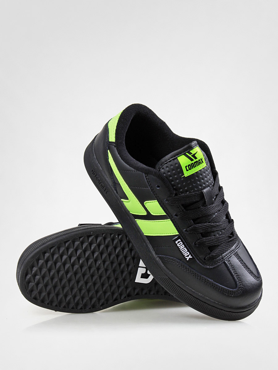 Buty Cormax Aton (black/green/leather/pu)