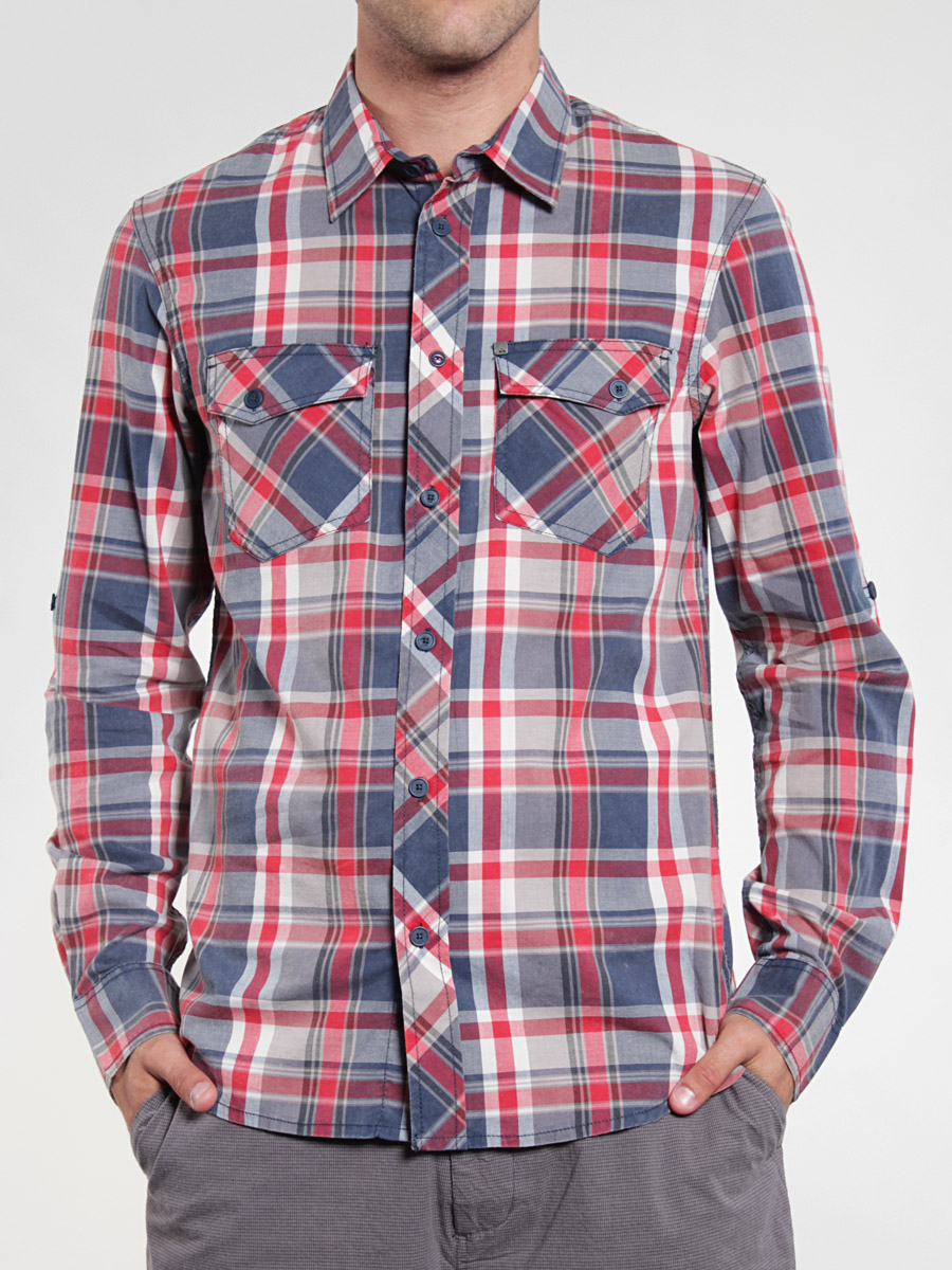 Koszula Quiksilver 182 LS (midnight red)